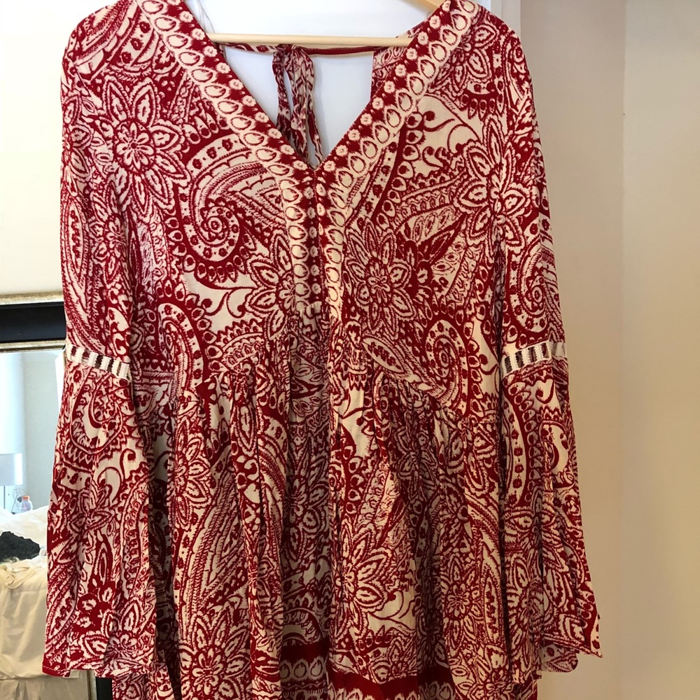 Umgee Boho Bell Sleeve Dress